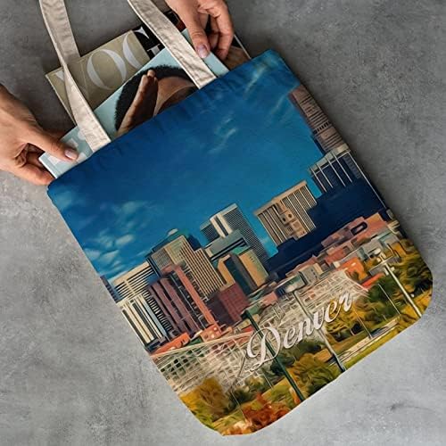 Denver Tote Bag City Home Giant Gianter Saco de Mercearia Camping Tote