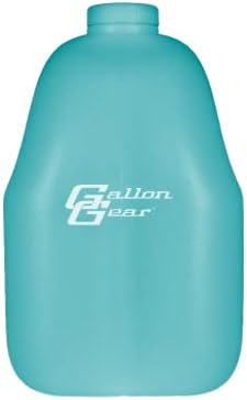 Galão de engrenagem de galão 1 galão de garrafa de água grande com tampa - plástico livre de BPA, jarro de água reutilizável e resfriamento