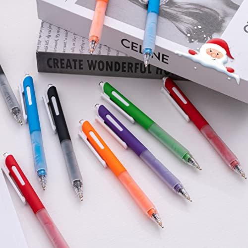 Aisibeigiger preto caneta caneta de caneta de bola de 1,0 mm de caneta médio com gria confortável escrita suave