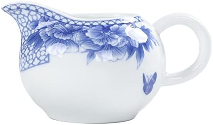 Bucros Blue e White Porcelain Coffee Milk Jug Chinese Kung Fu Conjunto de chá Acessórios para maconha Small Teaware/C