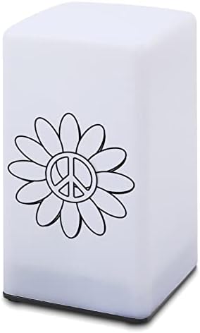 Sunny Flower Peace Sign Paz de mesa Lâmpada de cabeceira de cabeceira de cabeceira de cabeceira
