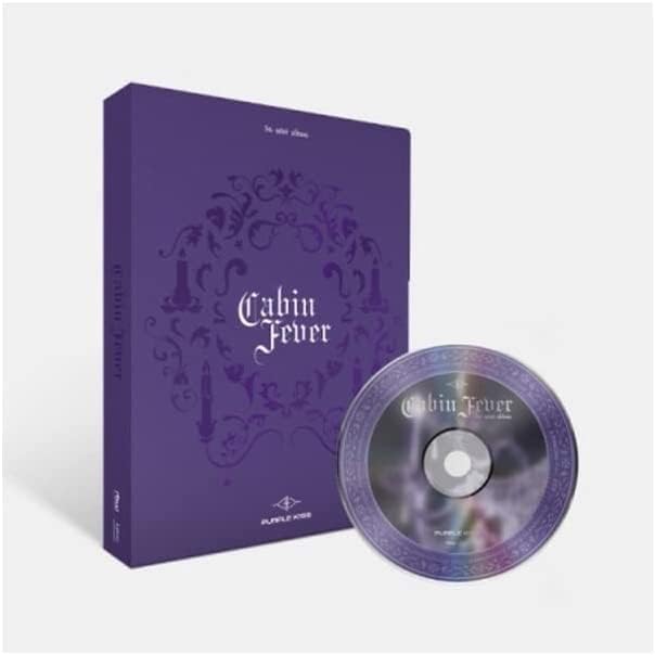 Purple Kiss Cabin Fever 5th Mini Álbum CD+POB+Photobook+Poster cartão+Lyrics Poster no pack+porta Cartão+Big PhotoCard+Deco