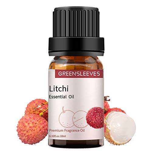 Óleo essencial de Litchi, de óleo de aromaterapia litchi puro e unidilutado para umidificador de difusor - 0,33oz/10ml