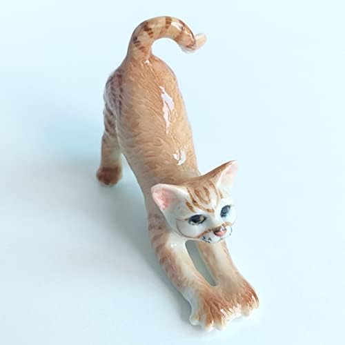 Kitten de porcelana de gato de cerâmica de cerâmica