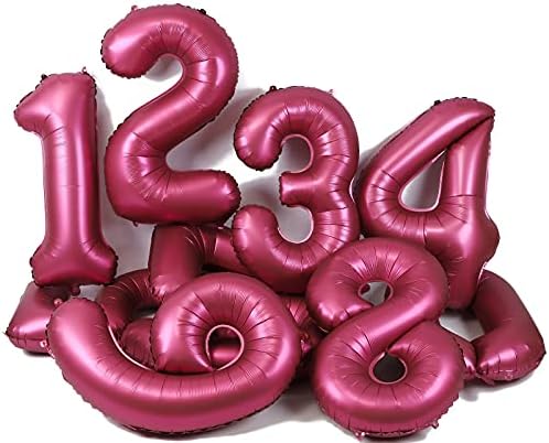 GGDE 40 polegadas Número vermelho Balões 3 Mylar Foil Helium Balão Digital Baby Shower Party Weddings Bacharel