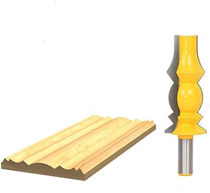Bit de roteador de madeira, coroa do roteador de molduras de coroa ferramenta de cortador de formas de madeira （Tipo de lâmpada x1）