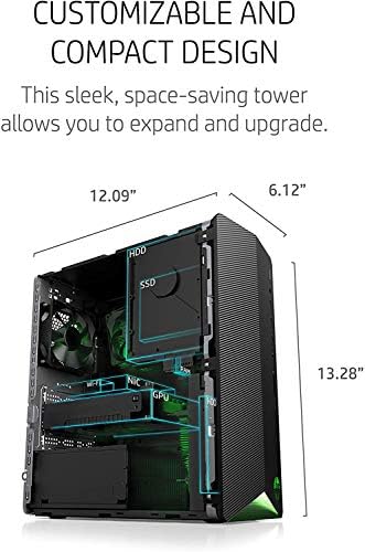 HP 2022 Pavilion TG01 Gaming Desktop - 10th Intel I5-10400F CPU 6 -CORE - 12GB NVIDIA RTX 3060-32GB DDR4-1TB NVME SSD + 2TB HDD