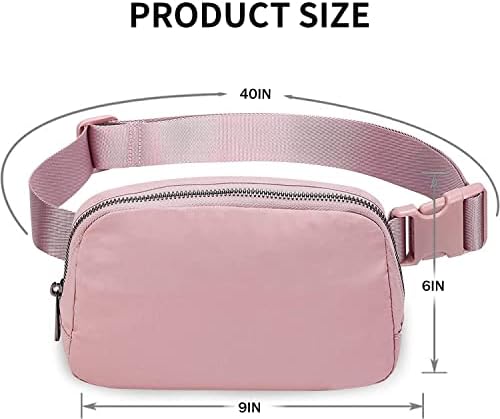 Bolsa de cinto para mulheres Fanny Pack Dupes, Vshougou Fashion Crossbody Lulu Waist Pack Saco de lemen com alça ajustável, saco