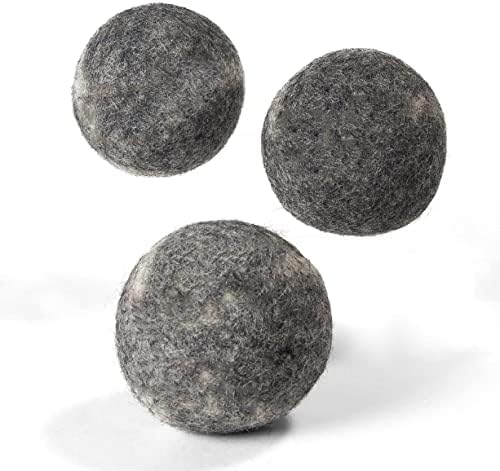 Bolas de cães de lã de 3 mochilas - bolas totalmente naturais para cachorro - bolas de brinquedos para cães internos ou externos - ajudam a limpar os dentes - bola de busca de cães - 99% de lã merino