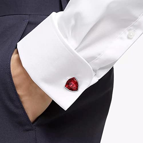 Hawson Cufflinks para homens com touchas de camisa de smoking, links de manguito e touchas de circonars para casamentos e festas.