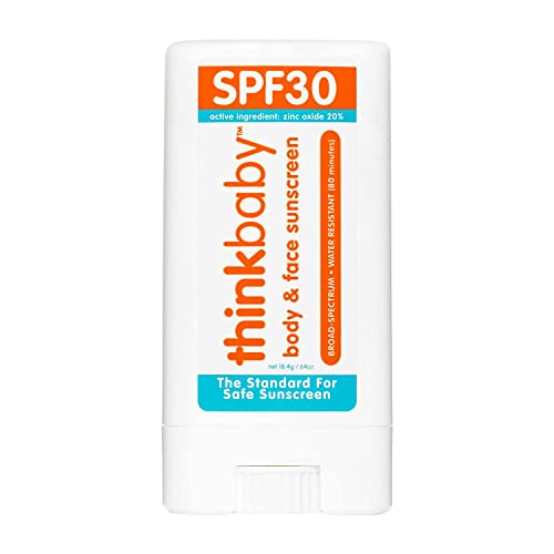 Protetor solar ThinkBaby, branco/laranja, 0,64 onças