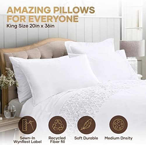 Wynrest Gel Fiber Pillow King 20x36 Medium