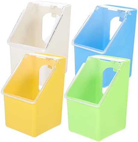 Hanabass 4pcs Pigeon Box pendurada Acessórios para gaiola de gaiola de alimentos Acessórios para gaiola de pombo Parrot comida tigela de pombo de água de alimentos para contêiner de alimentos de alimento