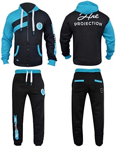 Shelikes Kids Boys Garotos Esportes Sportsuit Hnl Conjunto de Fleece Hoodie Bottoms Top Rankgers Tamanho 7 a 13 anos