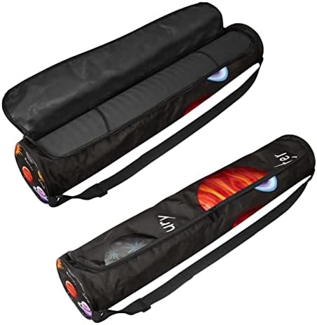 Laiyuhua Yoga Mat Bag, bolsa de ginástica de ioga com zíperas duplas para mulheres e homens - zíperes lisos, abertura