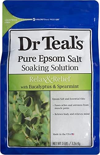 Dr. Teals Mothers Day Salt Bath Variety Gift Getter - Soothe & Sleep Lavender, Relax & Relief Eucalyptus & Spearmint, e suavize e nutrir leite e mel - misturado com sal puro epsom