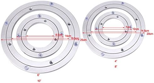 Rolamento de mesa, rolamento giratória rotativo rolamento pesado liga de alumínio rolante rolamento placa redonda circular