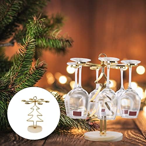 Cabilock Wine Glass Secying Rack Rack independente vidro de vidro Titular da árvore de Natal Stand Stand Stand com Jade