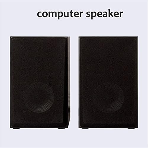 Wenlii Wood Computer Speaker USB 1,3m com fio 1 par alto alto -falante estéreo para laptop telefone 12w * 2 alto -falante