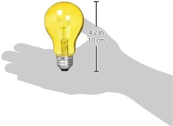 Westinghouse Lighting 0344300, 25 watts, 120 volts trans incandescentes A19 Lâmpada a 2500 horas, 1 pacote, âmbar