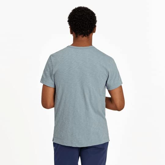 A vida é boa. Campa de calça de moeda de esqui de passeio masculino, azul defumado, xx-largo