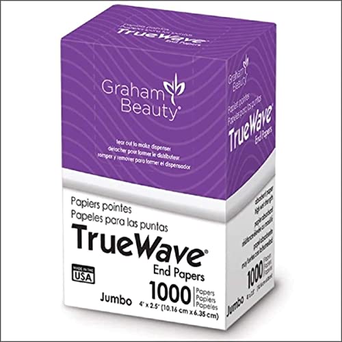 Graham Beauty Salon TrueWave Jumbo End Paper 1000 Pack - HC -26067