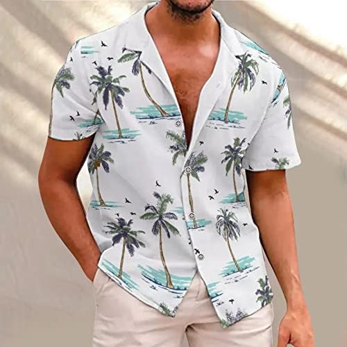 Camisas havaianas masculinas de zdfer camisetas