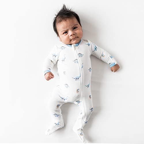 Kyte Baby Bamboo Rayon Footies impressos, fechamento de zíper, 0-24 meses