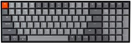 KeyChron K4 Layout 96% 100 Chaves Bluetooth sem fio 5.1/teclado de jogos mecânicos USB com Gateron G Pro Brown Switch White LED Backlight