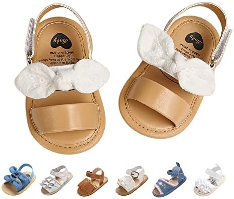 Baby Girls Sandals Sapatos de verão Sapatos ao ar livre Primeiro Walker Sapatos para meninas para o verão