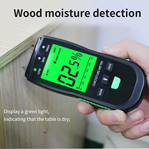 Wyfdp Wood hidrato e medidor digital detector de umidade Hygrometer Hygrometer Testador de parede de madeira da sonda substituível