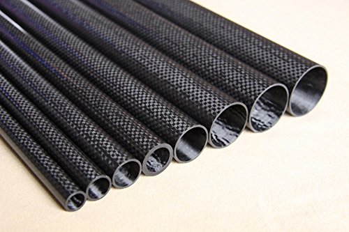 Us Whabest 2pcs Tubo de fibra de carbono 3k de alto brilho 8 mm OD x 6mm ID x 1000 mm de comprimento/tubo/tubo/eixo