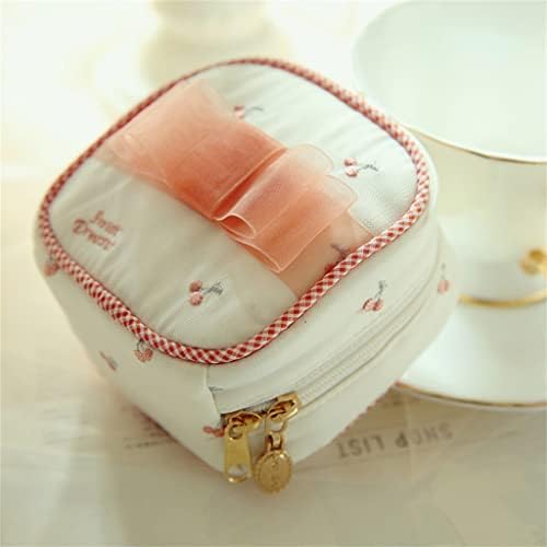 Douba Japanese Strawberry Jewelry Box Cherry Portable Travel Brincos de colar Saco de armazenamento de jóias