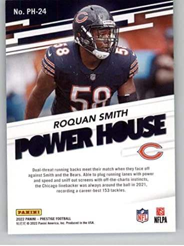 2022 Panini Prestige Power House 24 Roquan Smith Chicago Bears NFL Football Trading Card