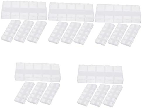 Yardwe 20 PCs Tackle Art Beads tackles portáteis Washi transparente para pequenos compartimentos divididos Organizador