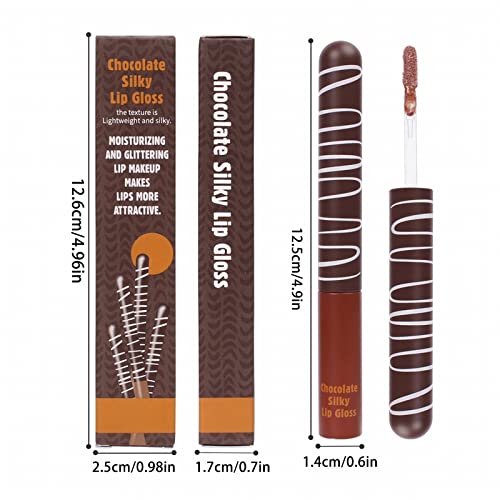 Gloss natural para crianças Esmulha de lábio de chocolate hidratante hidratante hidratante hidratante não pegajoso e efeito de maquiagem