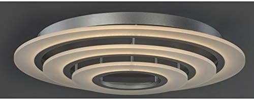 ET2 E22667-11ms Saturno II LED LED suspenso acrílico horizontal e anel de alumínio Luzinagem de teto de montagem nivelada,