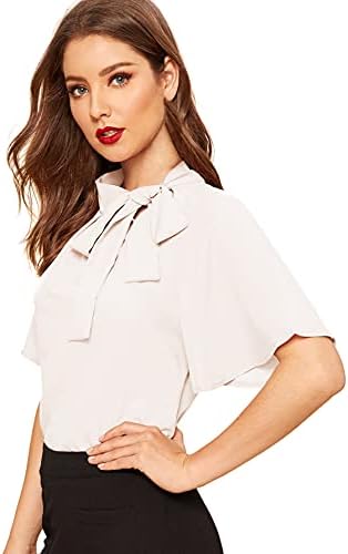 Shein feminino lateral casual gravata borbole