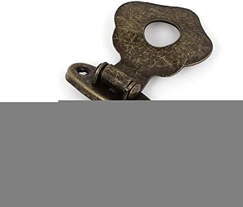 Aexit Antique Style Cabinet Hardware Caixa de madeira Caixa de peito Cabine Cabine Hasp Tom de trava de trava de bronze