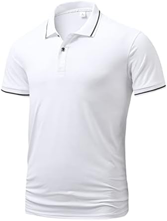 Camisas de verão para homens masculino Spring Summer Gelo senso de manga curta Botão dupla de cor sólida de lapel de