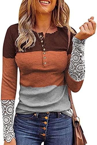 Bloups for Women Casual Elegant Hollow Sleeve Tops Stretch Slim Fit Pullover Tops Tampa grande Tops de queda