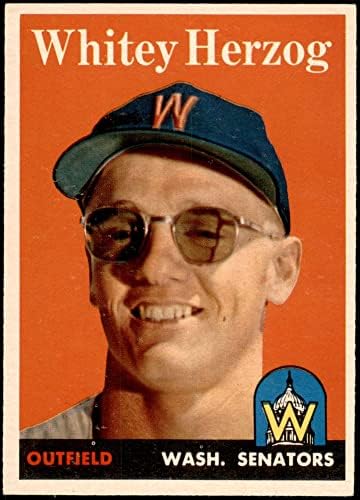 1958 Topps # 438 Whitey Herzog Washington Senadores Ex/MT senadores