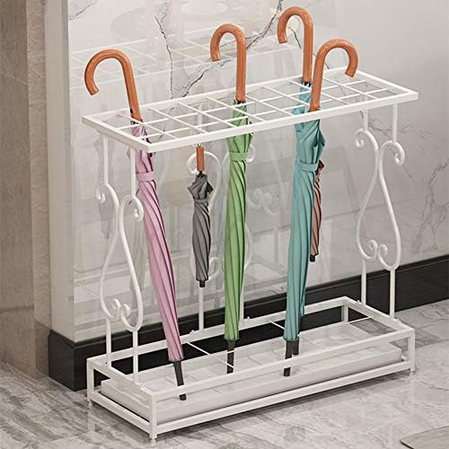 WXXGY Umbrella Stand Rack Iron pode armazenar 20-40 guarda-chuvas de longa e curtos bandeja de gotejamento removível/b/44x24x60cm