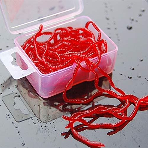 Jammas 20g/caixa Blood Worm Slort Slorure Lure Acessórios de equipamento de pesca de borracha macia -