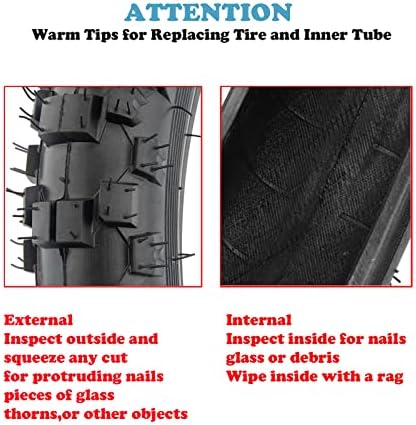 2,5-10 pneu de bicicleta sujeira, pneu off-road de 2,5-10 Conjunto de tubos internos off-road, 2,50/2,75-10 Tubos internos de substituição
