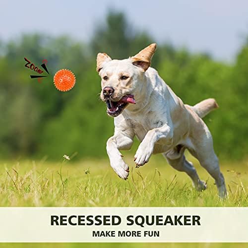 PETizador de 3-pacote de 3,5 polegadas bola de brinquedo de cachorro, bolas flutuantes de piscina de cães, bolas de cães espetaculares,
