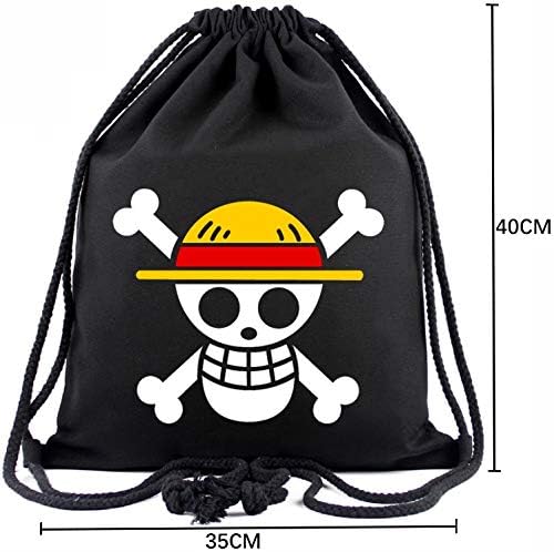 ROFFATIDE Anime One Piece Luffy Straw Hat Pirates Prawtring Bag Sport impresso SACKPACK CORNE