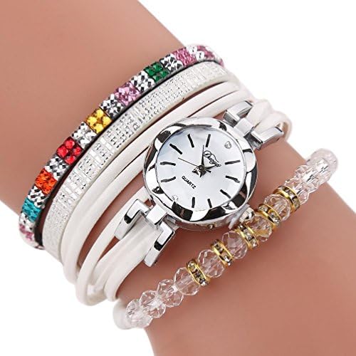 Pulseira de relógio de couro beuu para mulheres bracelets de fecho magnético