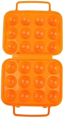 Caixa de armazenamento de ovos de plástico com fivela de fivela lateral de bandeja de ovo de plástico para geladeira e ovos de gabinete recipiente com alça e tampa para proteger 12 ovos 7.96.72.8 polegadas