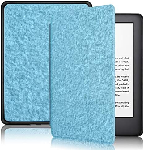 Caso de cobertura protetora do e-book para o Kindle 2014 Ereader Slim Protective Cover Smart Case, para o modelo WP63GW Sleep/Wake Função, pão azul claro